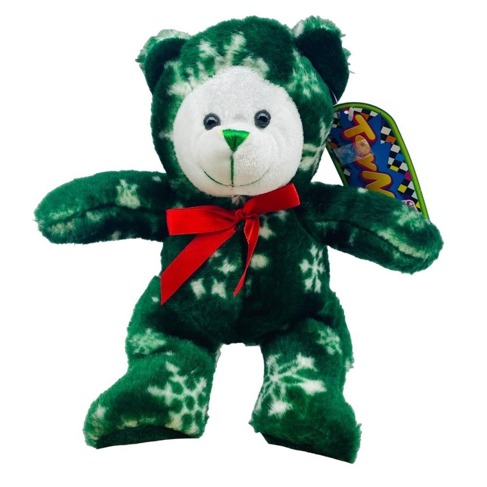 SugarLoaf ToyMart Snowflake Christmas Winter‎ Holiday Stuffed Teddy Bear Plush